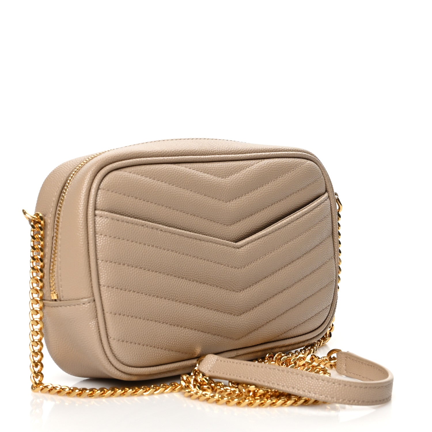 Saint Laurent Grain De Poudre Matelasse Monogram Mini Lou Camera Bag New Powder 3 of 6