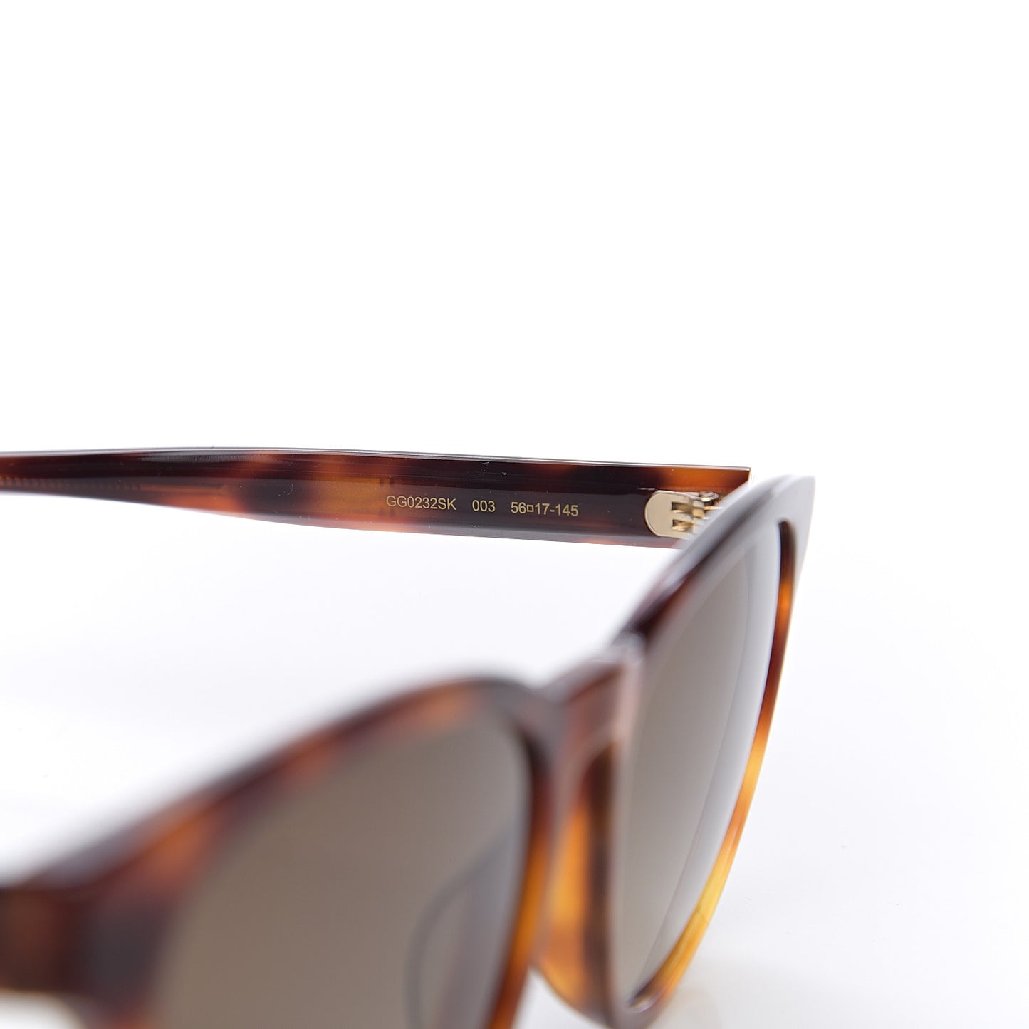 Round Frame Star Sunglasses GG0232SK Tortoiseshell