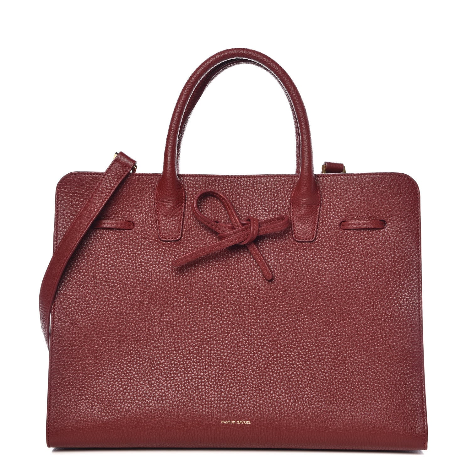 Mansur Gavriel Tumbled Calfskin Large Sun Bag Rococo 1 of 12