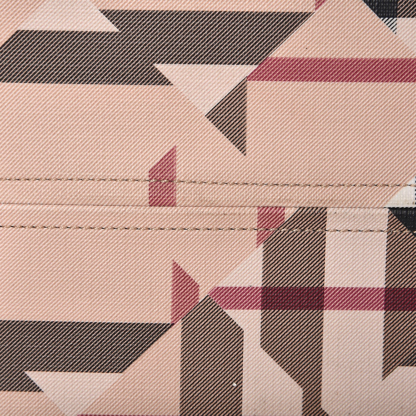 Patent Trim Patchwork Check Small Tote Black