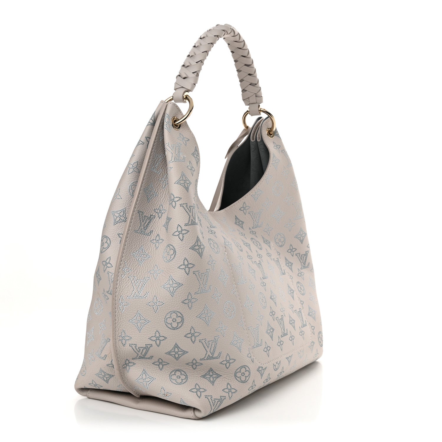 Louis Vuitton Mahina Carmel Hobo PM Brume Gray 3 of 12