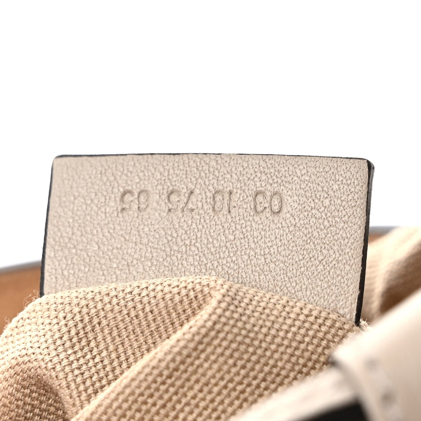 Patent Calfskin Little Horses Embroidered Mini Roy Bucket Bag Beige