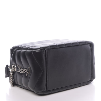 Saint Laurent Calfskin Y Quilted Monogram Small Loulou Bowling Bag Black 4 of 9