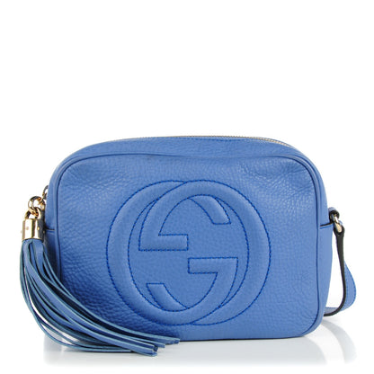 Gucci Pebbled Calfskin Small Soho Disco Bag Periwinkle 1 of 7