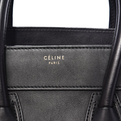 Celine Smooth Calfskin Mini Luggage Black 15 of 17
