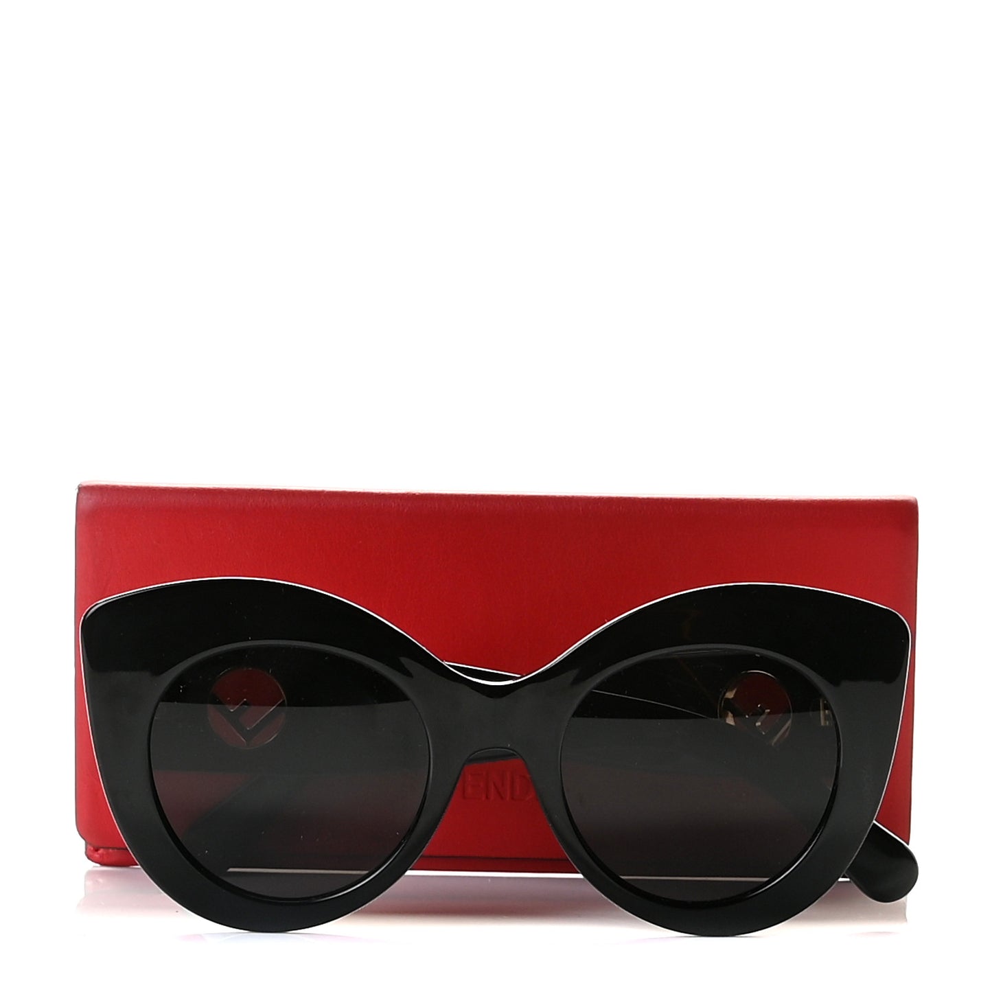 Acetate F is Fendi Oversized Butterfly Sunglasses FF 0306/S Black