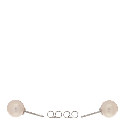 Tiffany 18K White Gold Akoya Pearl 8.5-9mm Earrings 3 of 4