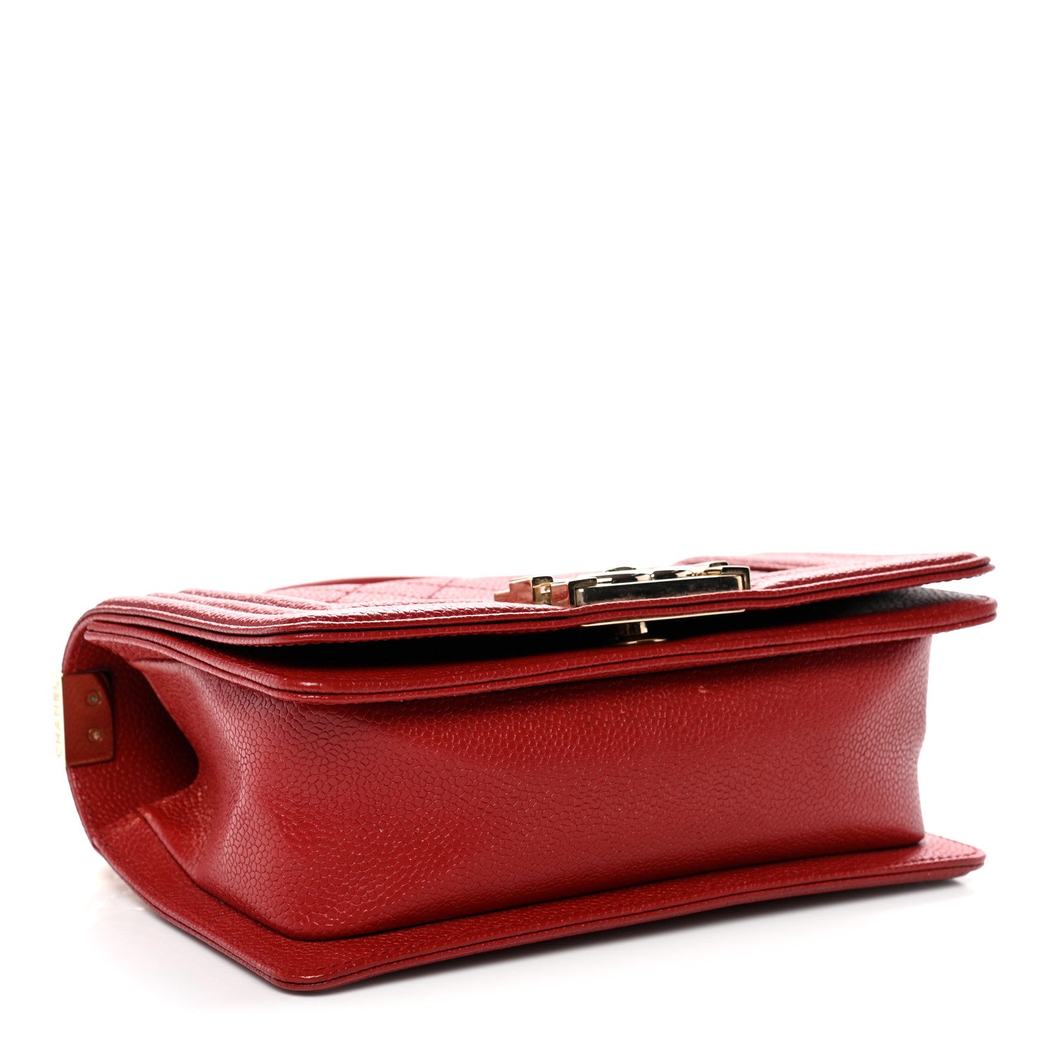 Chanel Caviar Quilted Small Boy Flap Red 4 of 12