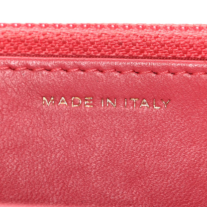 Chanel Lambskin Quilted Double Stitch Tassel Wallet On Chain WOC Pink 7 of 11