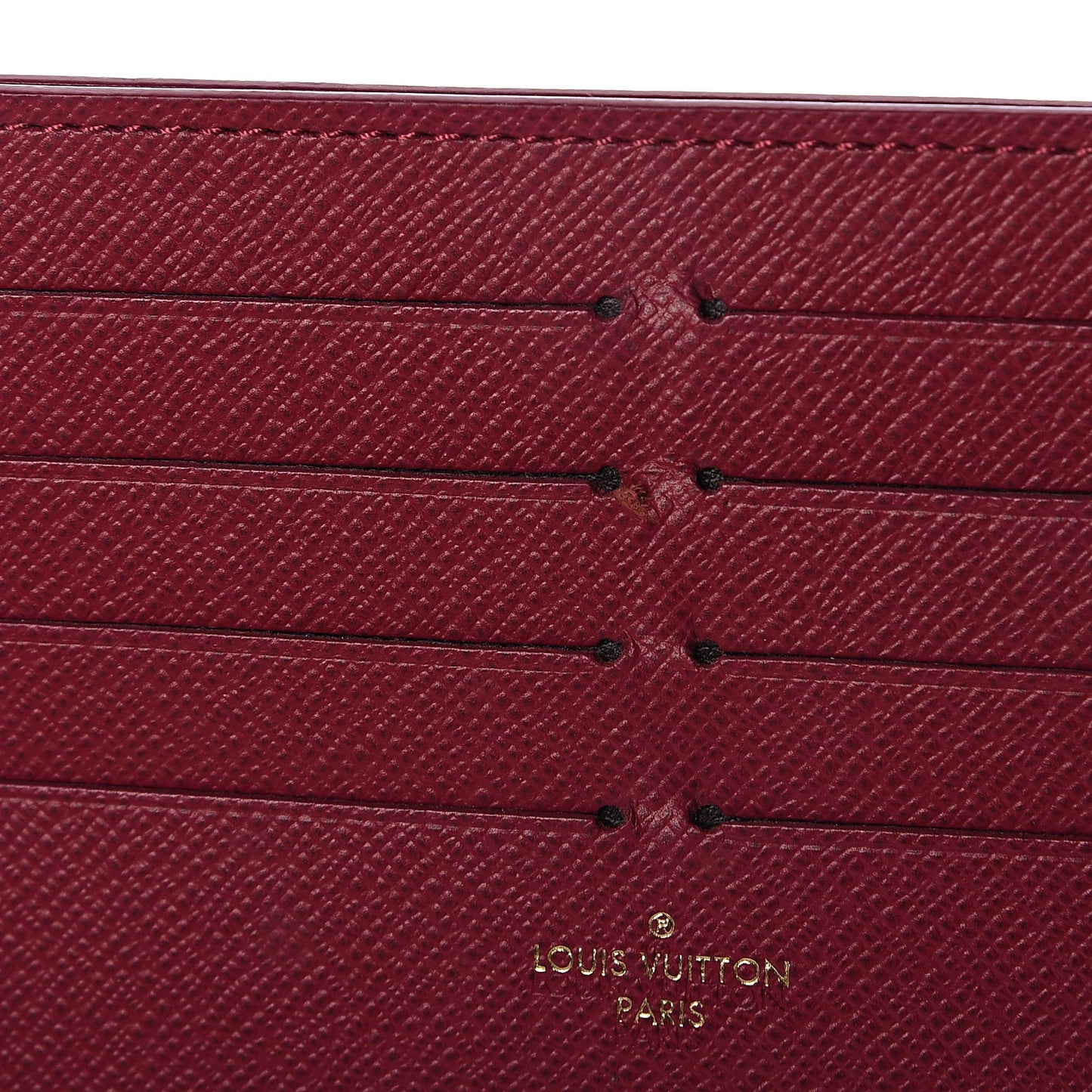 Calfskin Felicie Card Holder Insert Fuchsia
