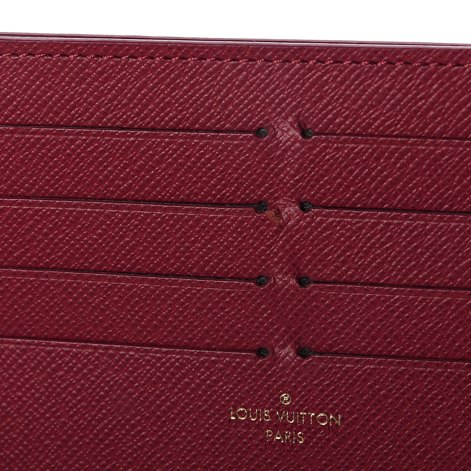 Louis Vuitton Calfskin Felicie Card Holder Insert Fuchsia 4 of 5