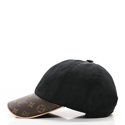 Louis Vuitton Polyester Silk Monogram LV Get Ready Cap M Black 4 of 10