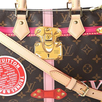 Louis Vuitton Monogram Summer Trunks Speedy Bandouliere 30 10 of 11
