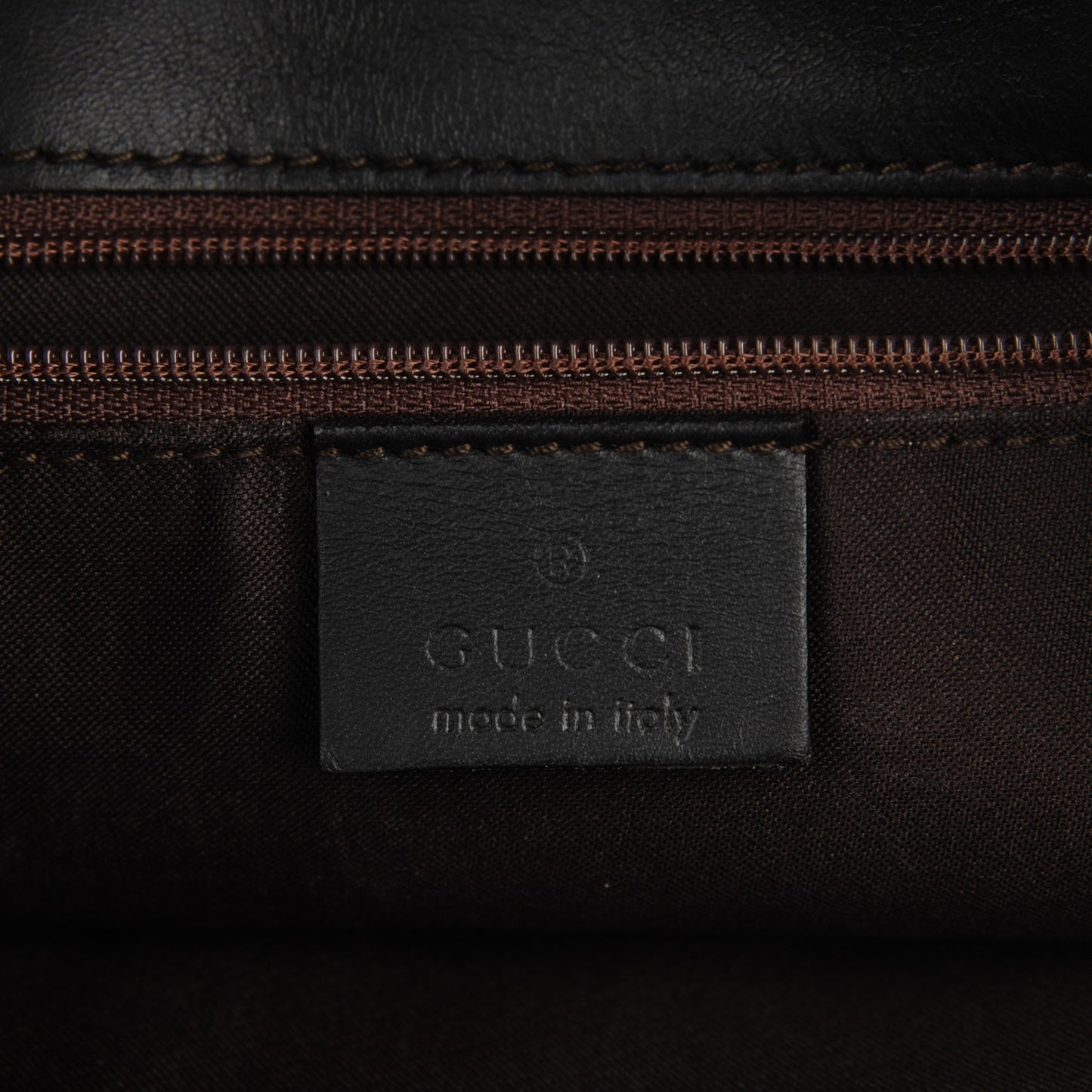 Monogram Large Bucket Tote Dark Brown