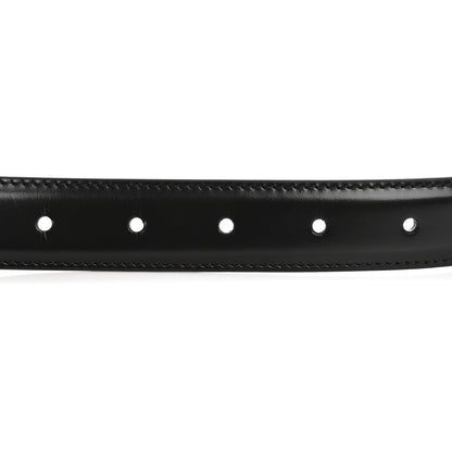 Celine Box Calfskin Small 25mm Triomphe Belt 75 30 Black 3 of 7