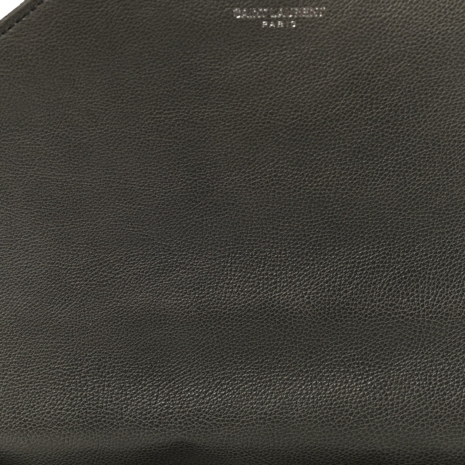 Saint Laurent Sheepskin Matelasse Chevron Monogram Medium College Bag Asphalt 8 of 12