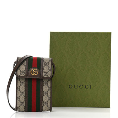 Gucci GG Supreme Monogram Web Mini Ophidia Crossbody Bag Beige New Acero 10 of 10