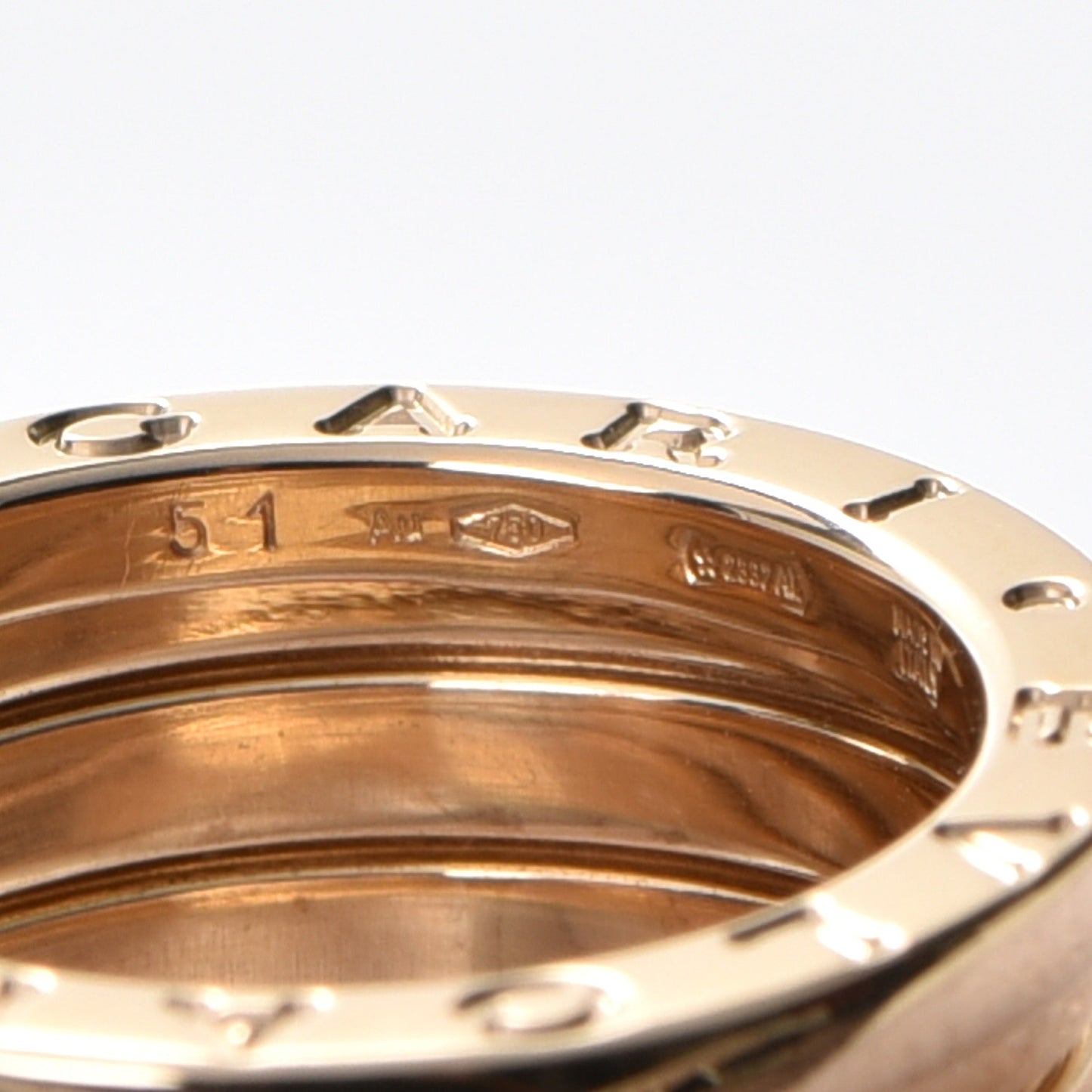 18K Yellow Gold B.Zero1 Four-Band Ring 51 5.75