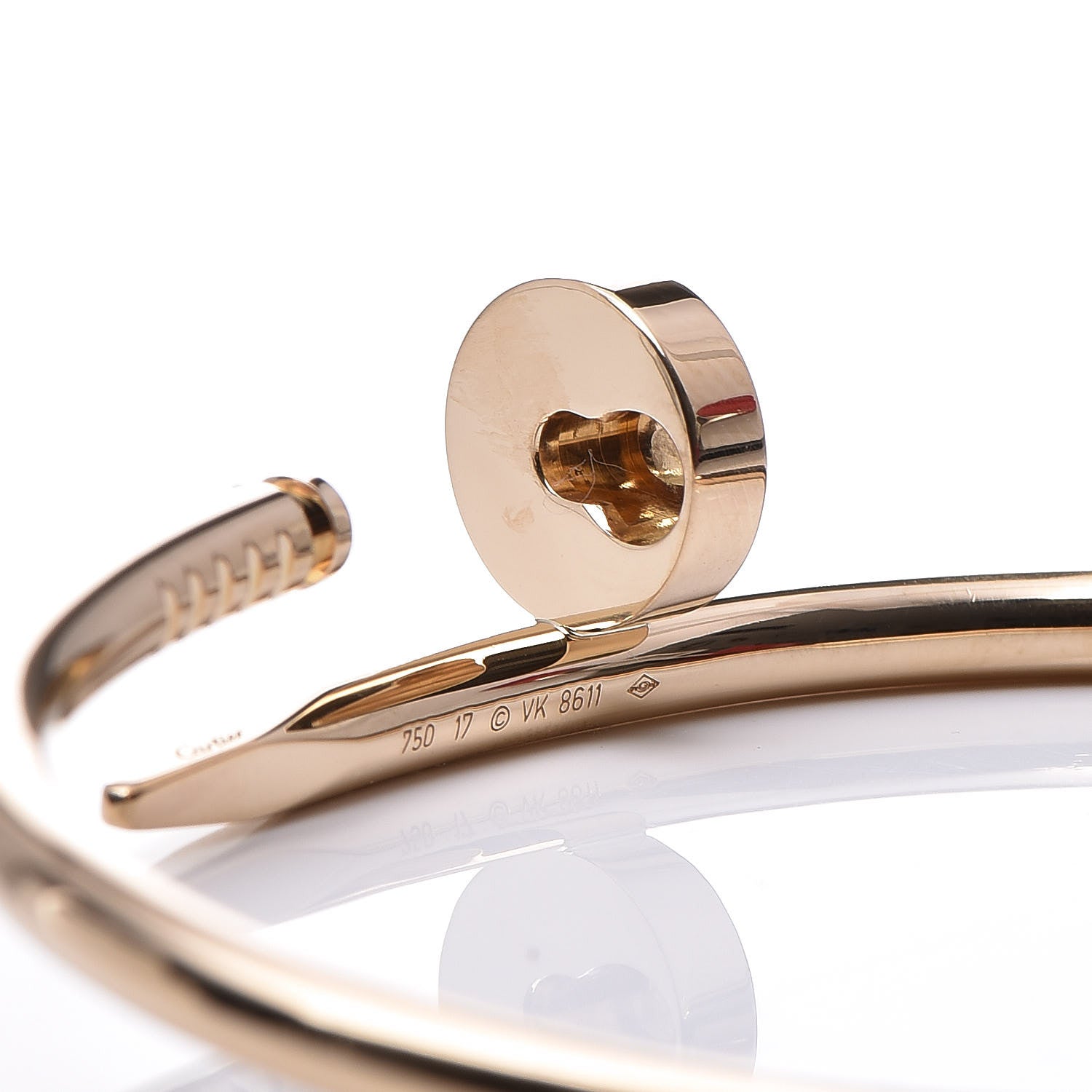 Cartier 18K Yellow Gold Juste Un Clou Bracelet 17 4 of 6