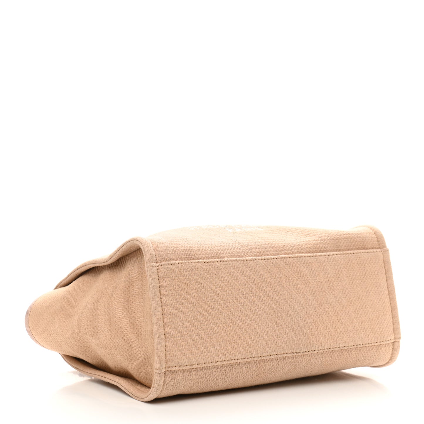 Mixed Fibers Small Deauville Tote Beige