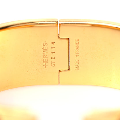 Hermes Enamel Wide Clic Clac H Bracelet GM Black 5 of 6