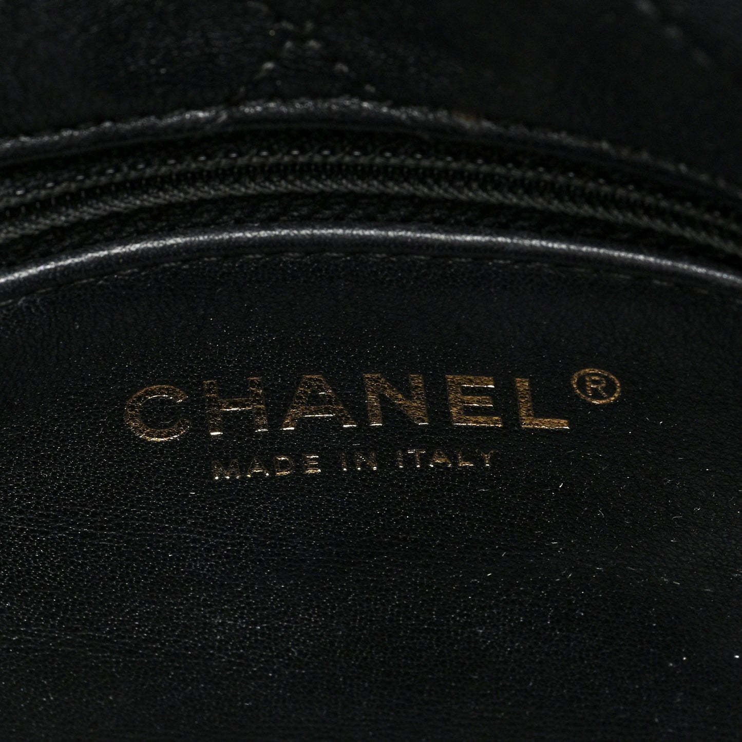 Shiny Lambskin Quilted Small Chain Is More Drawstring Bag Black