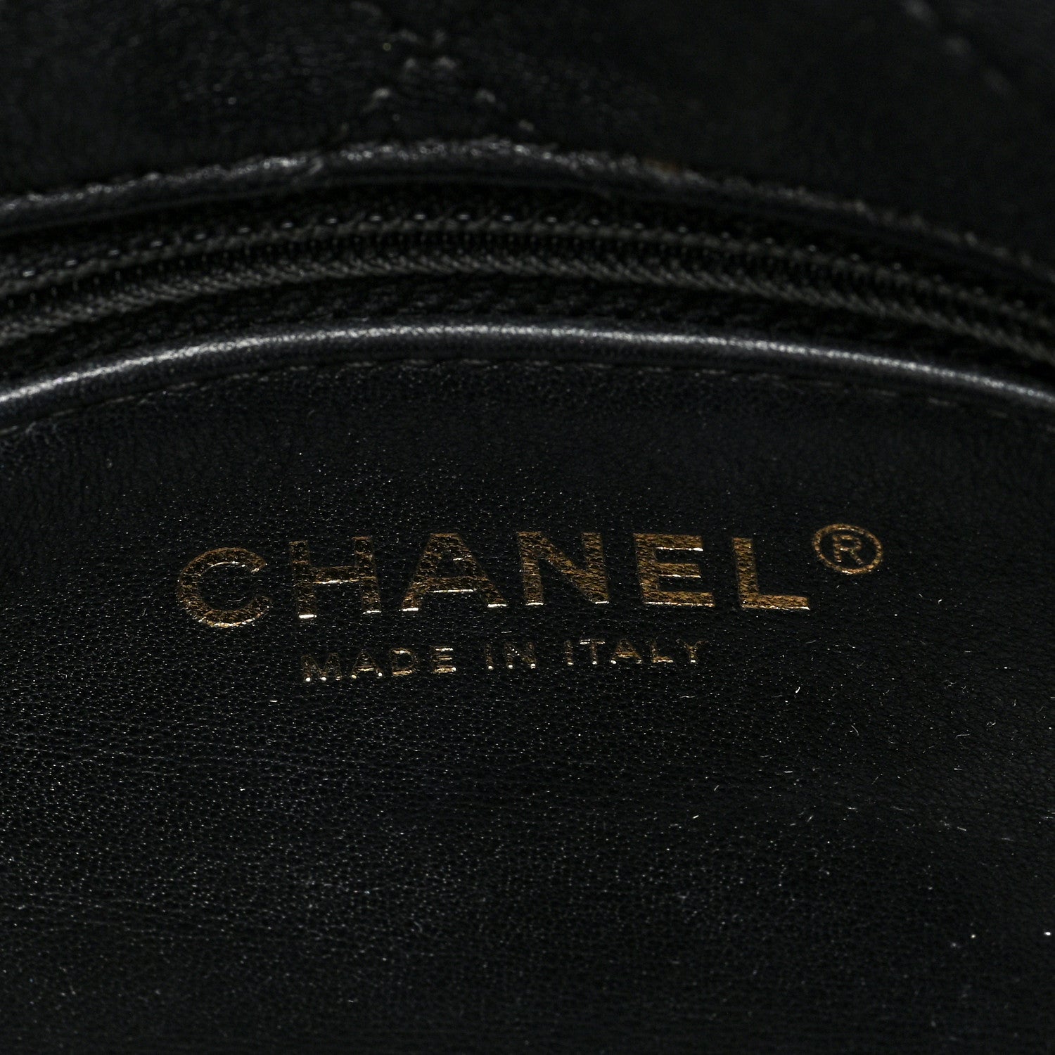Chanel Shiny Lambskin Quilted Small Chain Is More Drawstring Bag Black 6 of 10