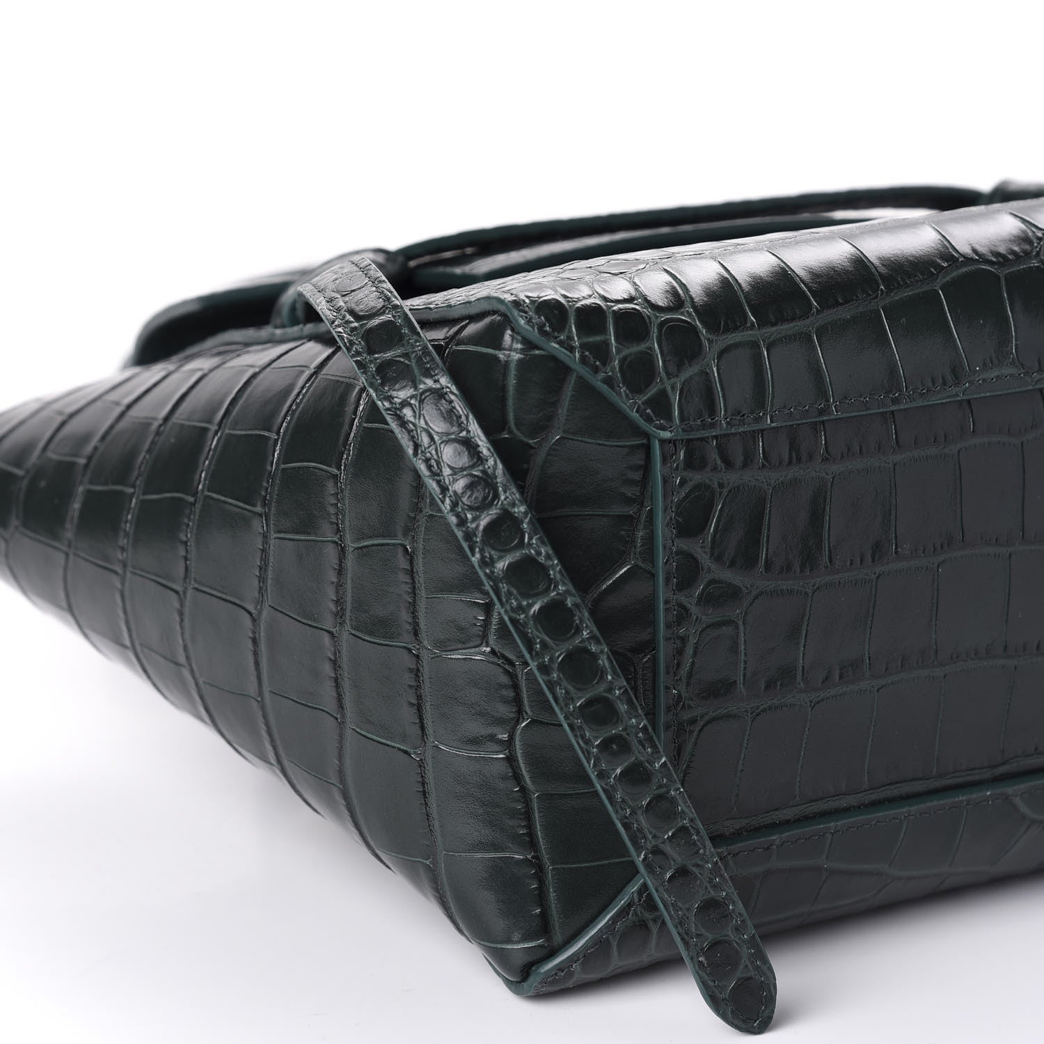 Celine Calfskin Crocodile Embossed Micro Belt Bag Amazone 6 of 9