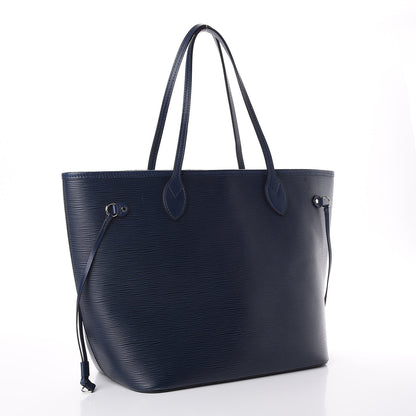 Louis Vuitton Epi Neverfull MM Indigo 3 of 10