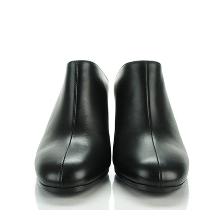 Hermes Box Wedge Booties 36 Black 2 of 8