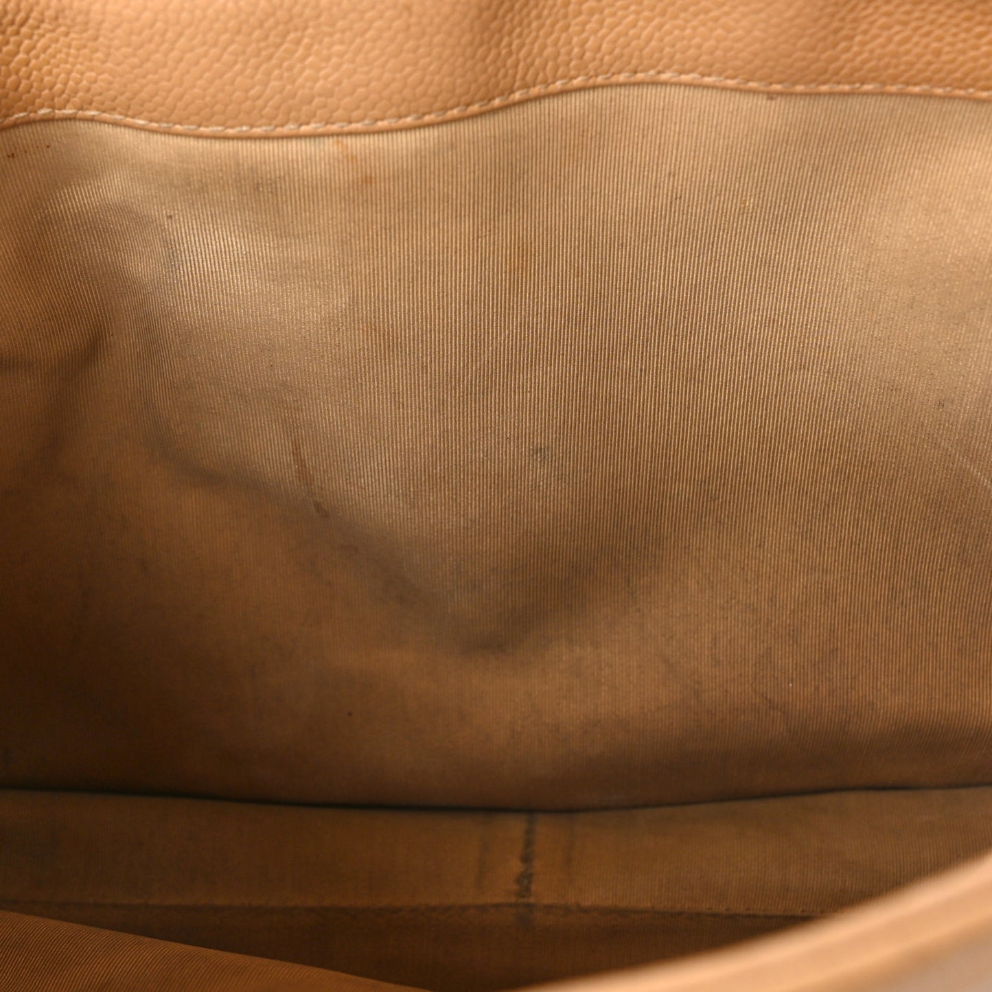 Caviar Quilted Grand Shopping Tote GST Beige Clair