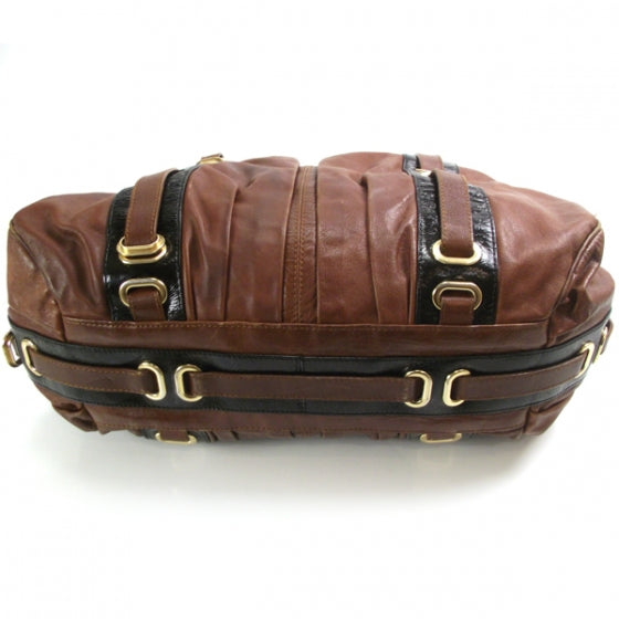 Marc Jacobs Leather Striping Bowler Chestnut 4 of 13