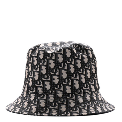 Christian Dior Polyester Cotton Oblique Teddy-D Brim Bucket Hat Blue 1 of 15