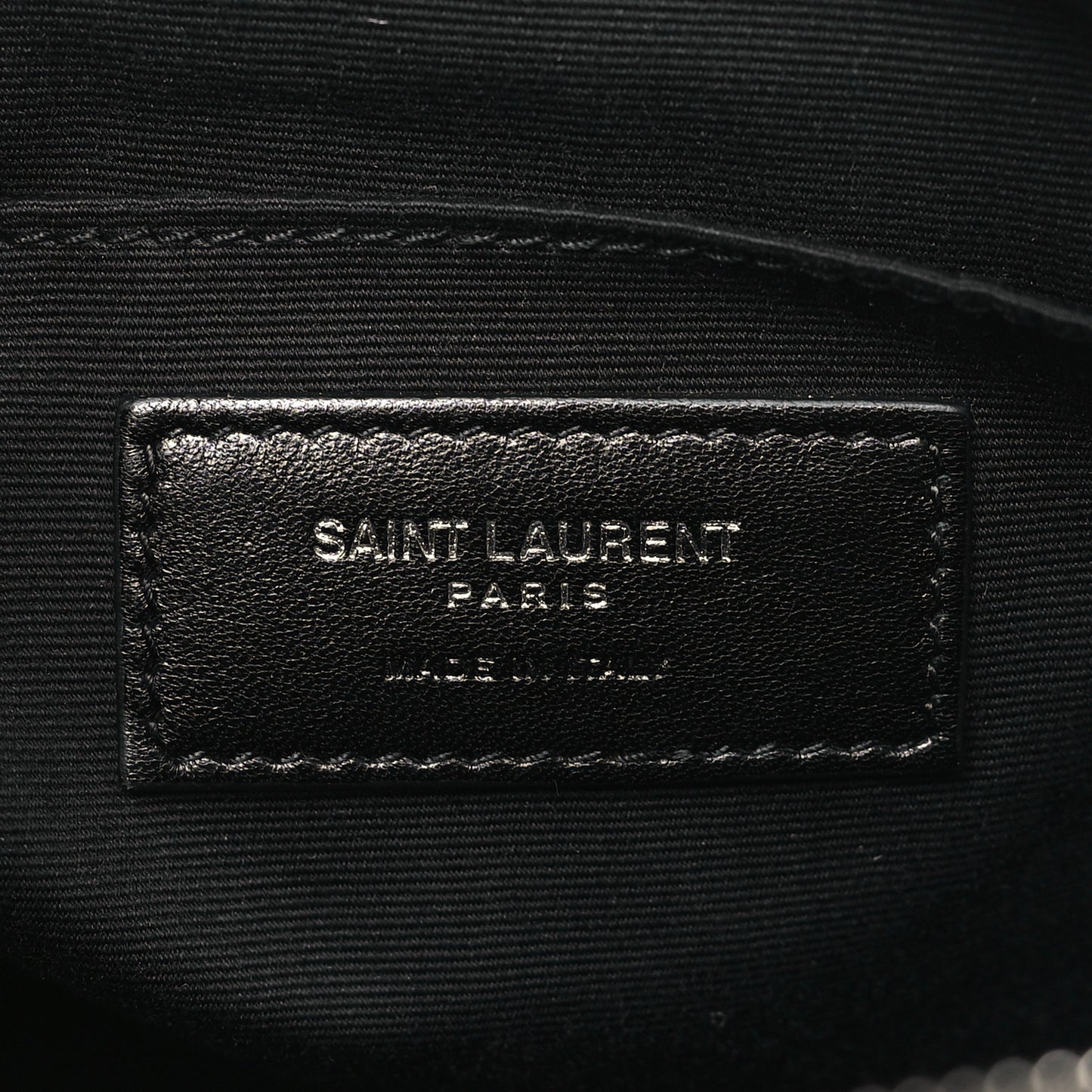 Lambskin Monogram Small Lou Camera Bag Black