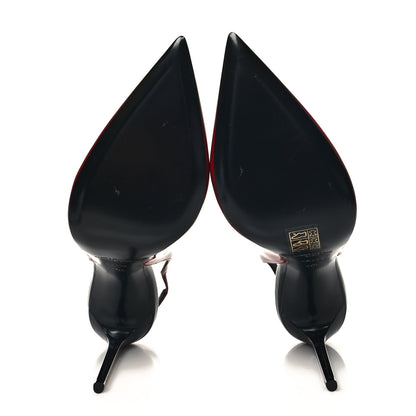 Saint Laurent Patent Calfskin Zoe 105 Slingback Pump 40.5 Red 5 of 9