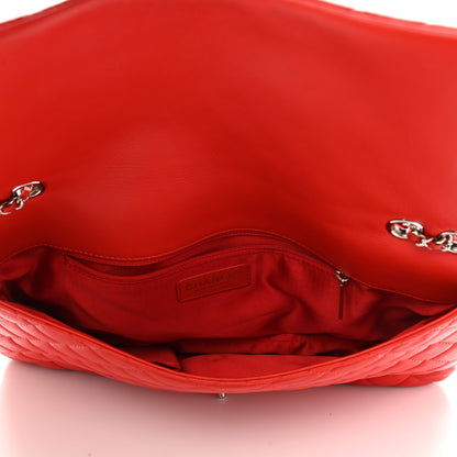 Chanel Lambskin Quilted Chanel 3 Maxi Flap Bag Red 11 of 37
