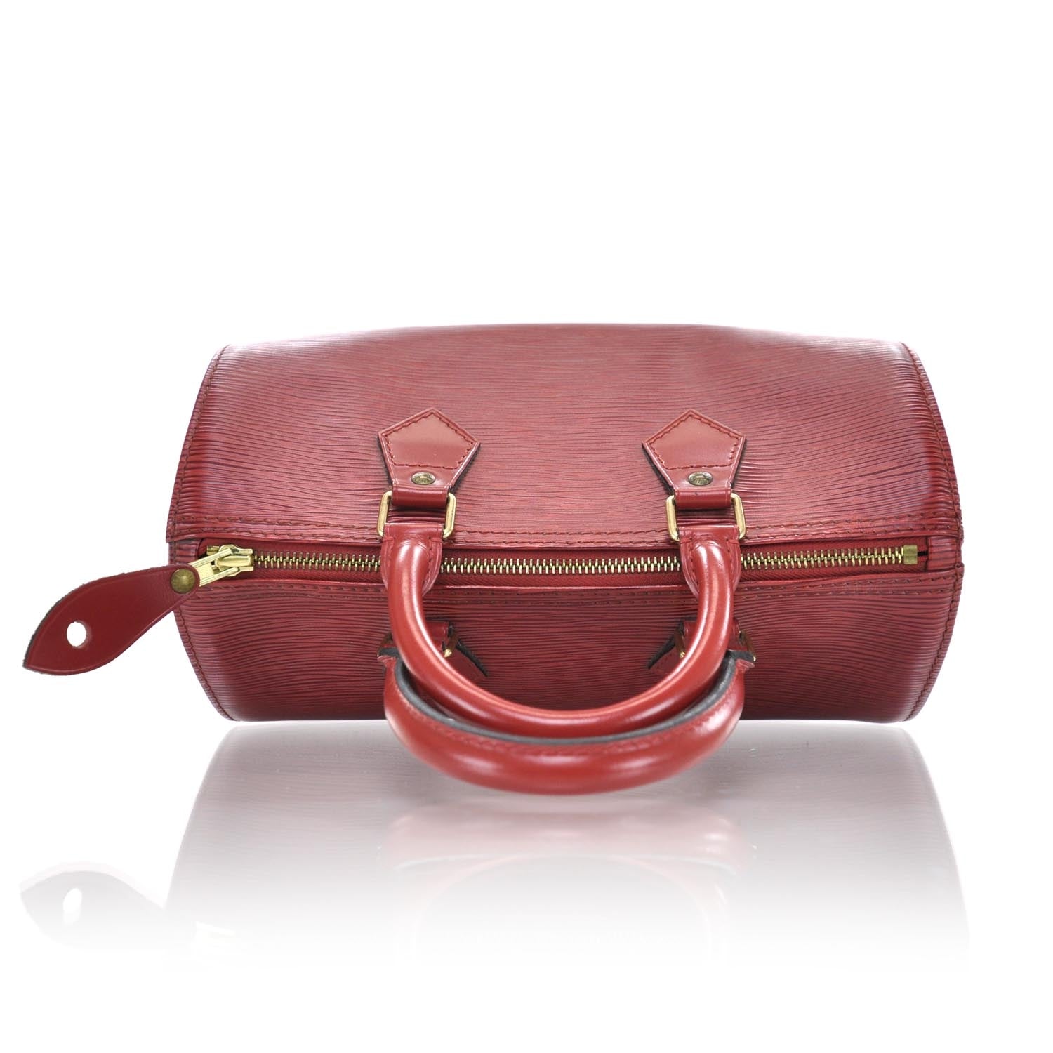 Louis Vuitton Epi Speedy 25 Rouge 7 of 11
