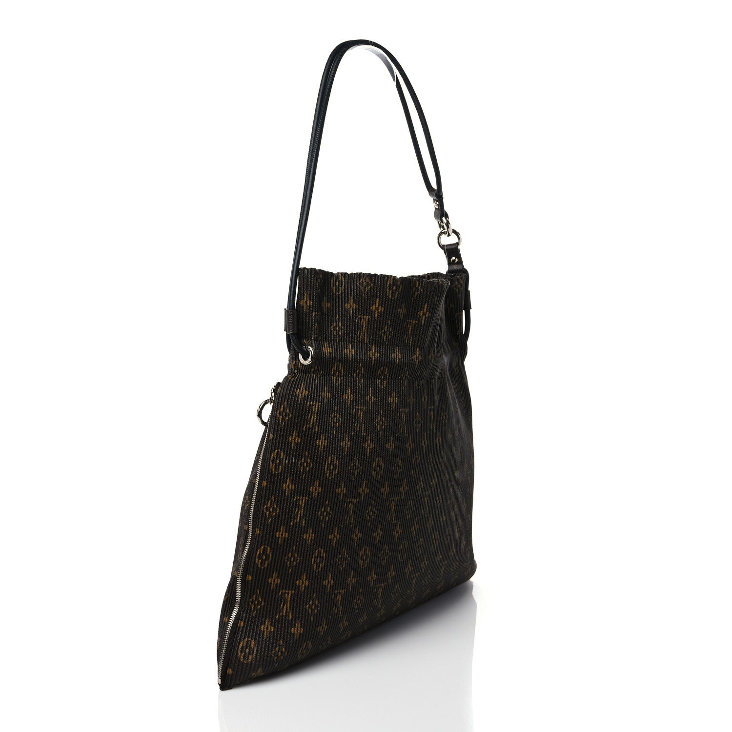 Louis Vuitton Monogram Canvas Pleated Explorer Bag MM 3 of 8