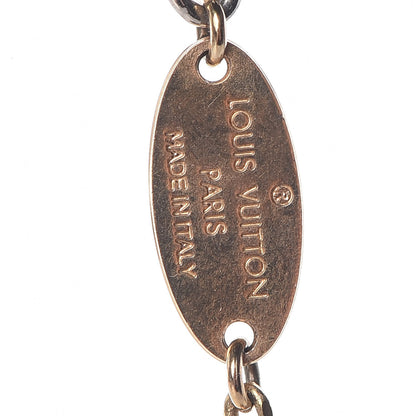 Louis Vuitton Logomania Necklace Silver Gold 6 of 7