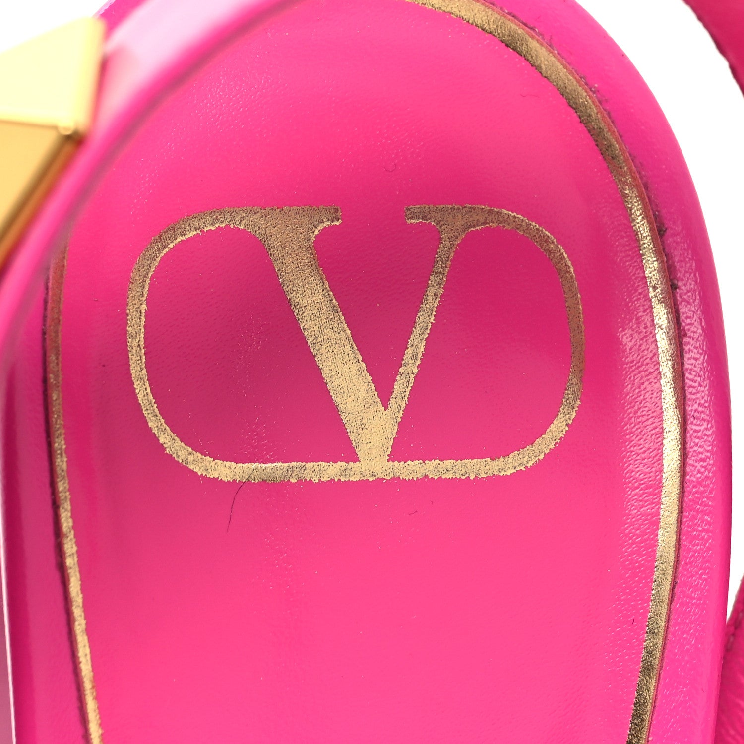 Valentino Garavani Calfskin Roman Stud T-Strap 90mm Sandals 40 Pink PP 8 of 11