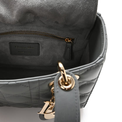 Christian Dior Lambskin Cannage Gradient Small My ABCDior Lady Dior Grey 6 of 10