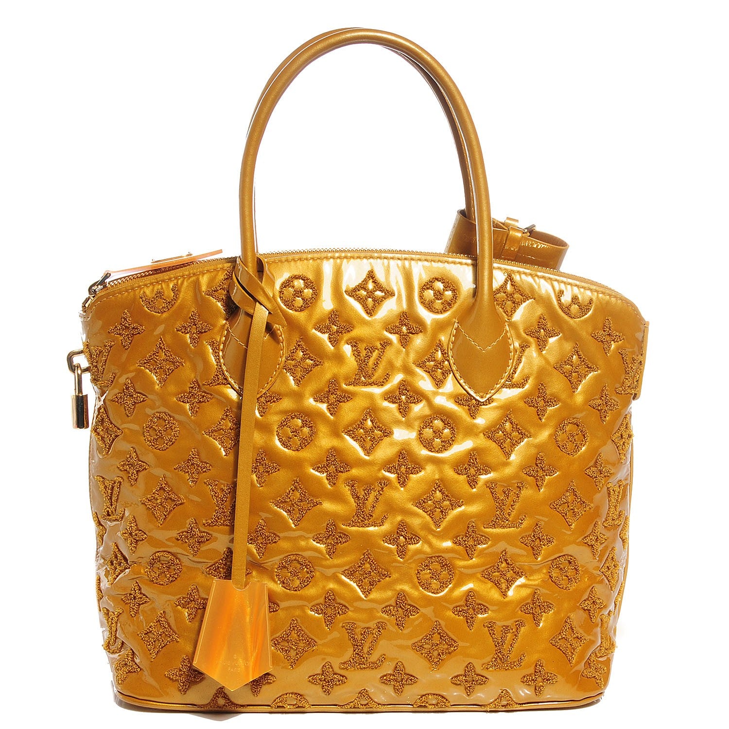 Louis Vuitton Patent Lambskin Fascination Lockit Moutarde 1 of 7