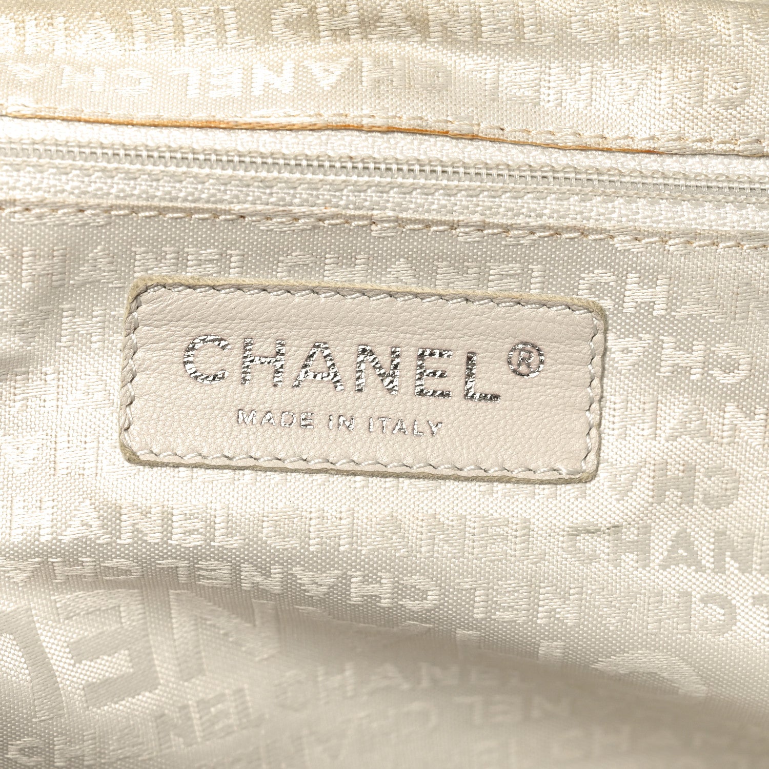 Chanel Caviar Square Stitched Large Tote Orange 6 of 10