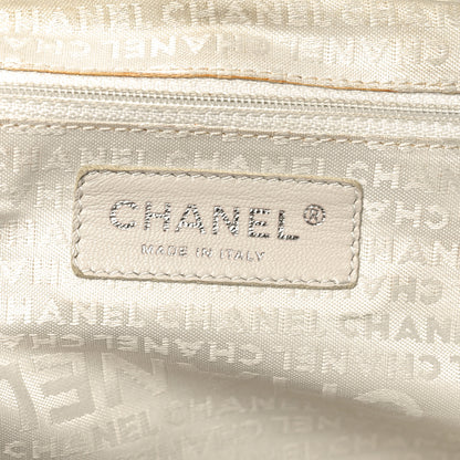 Chanel Caviar Square Stitched Large Tote Orange 6 of 10