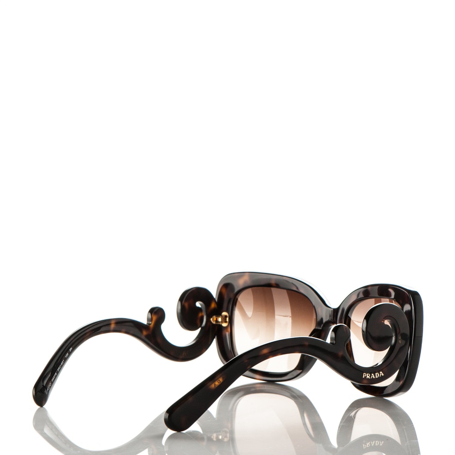 Prada Acetate Baroque Sunglasses SPR 27O Tortoise 4 of 6