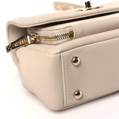 Chanel Caviar Quilted Small Business Affinity Flap Beige 9 of 10