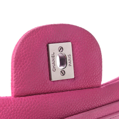 Chanel Iridescent Caviar Quilted Jumbo Double Flap Pink 9 of 10