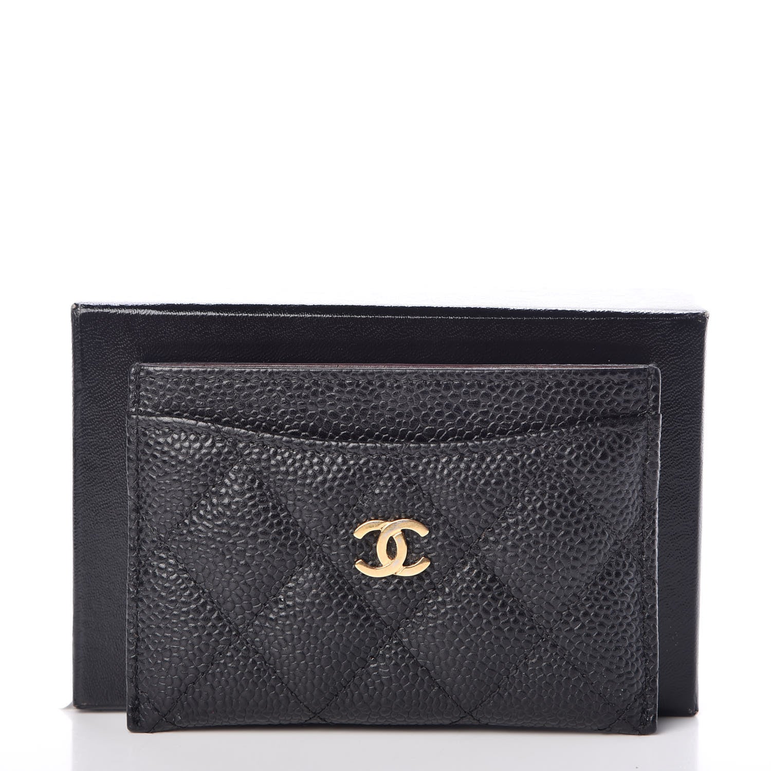 Chanel Caviar Quilted Card Holder Black 9 of 9
