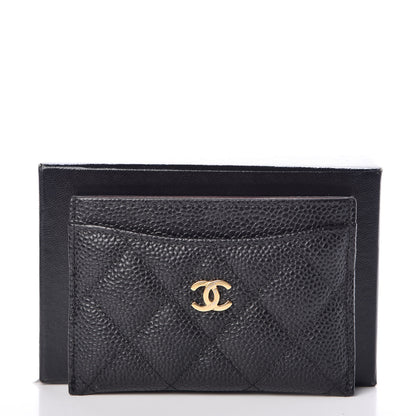 Chanel Caviar Quilted Card Holder Black 9 of 9