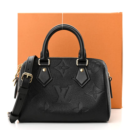 Louis Vuitton Empreinte Monogram Giant Speedy Bandouliere 20 Black 10 of 10